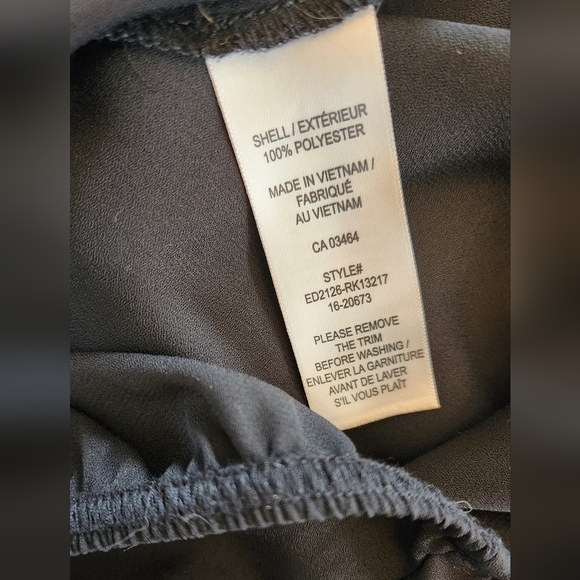 Black sleeveless top with removable rhinestone detail at neckline - Picture 3 of 10